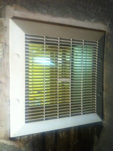 After the extraction fan cleaning process